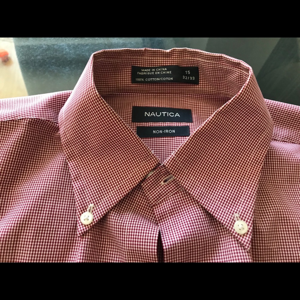 Nautica checkered dress shirt